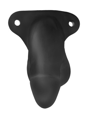 Fun Boy 6.5 Soft Hollow Strap-on - Packer - Extender - Black