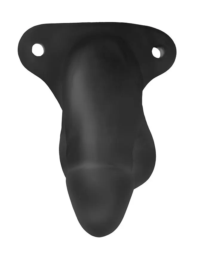 Fun Boy 6.5 Soft Hollow Strap-on - Packer - Extender - Black