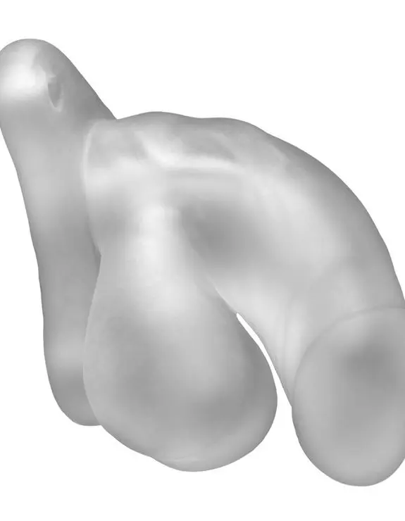 Fun Boy 6.5 Soft Hollow Strap-on - Packer - Extender - Clear