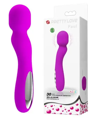Pretty Love Paul USB Rechargeable Wand - Fuchsia