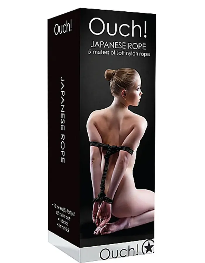 Japanese Rope 5 Meters of Soft Nylon Rope - Black