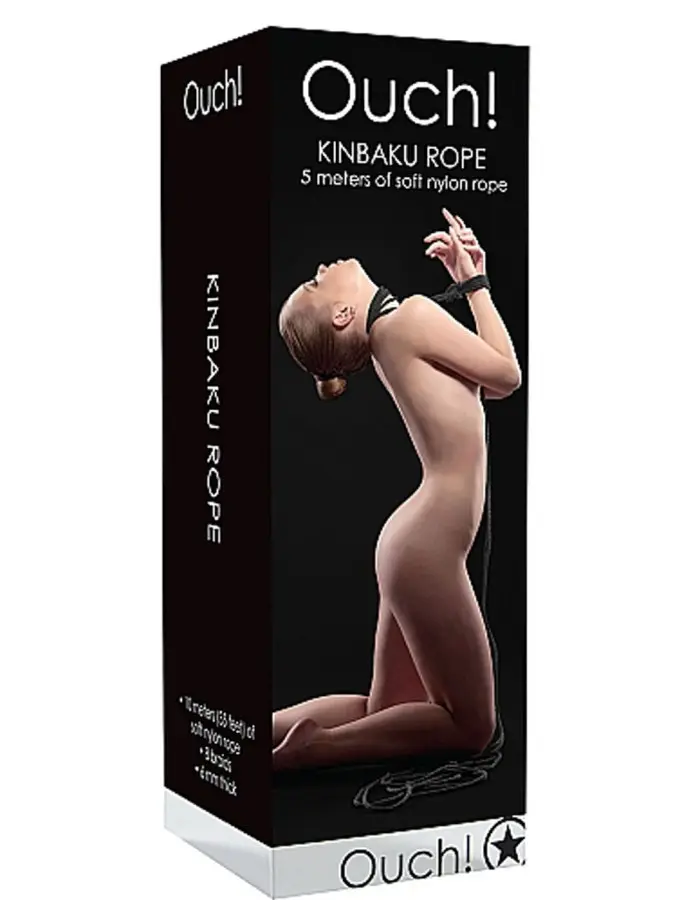 Kinbaku Rope 5 Meters of Soft Nylon Rope - Black