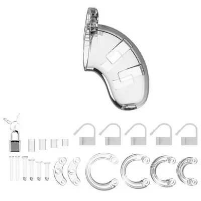 Mancage Model 1 Chastity 3.5 Inch Cock Cage -  Transparent