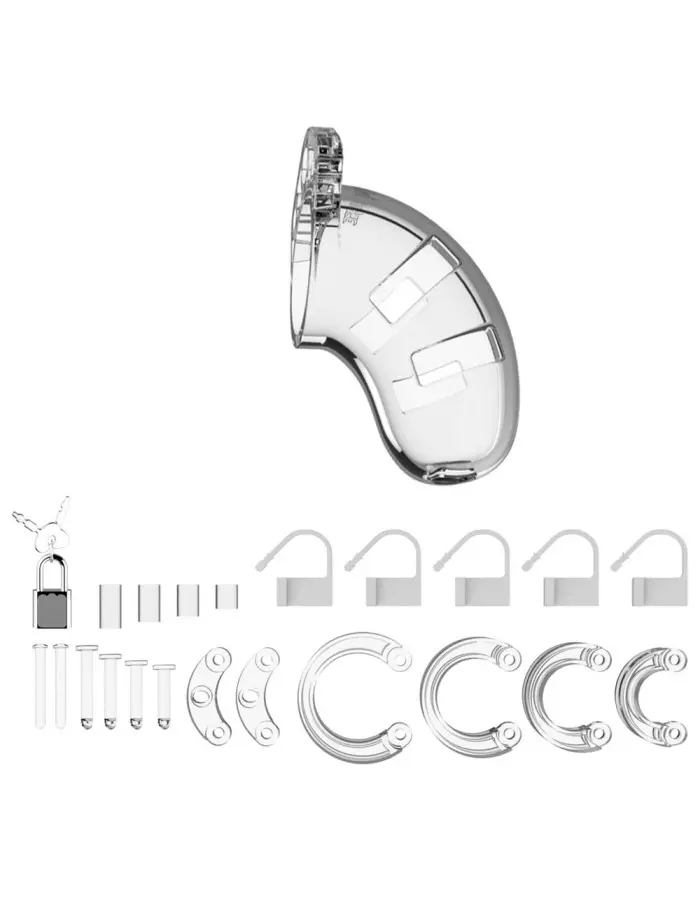 Mancage Model 1 Chastity 3.5 Inch Cock Cage -  Transparent
