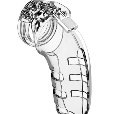 Mancage Model 6 Chastity 5.5 Inch Cock Cage - Transparent