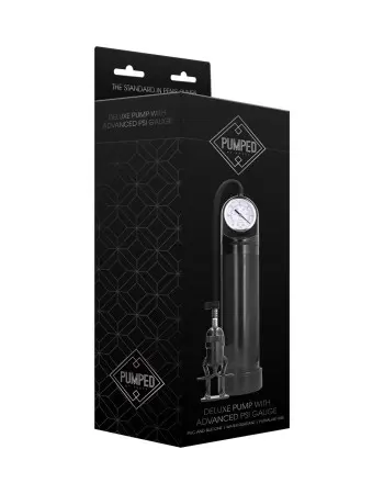 Deluxe Pump With Advanced Psi Gauge - Black