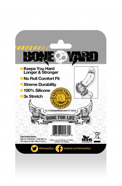 Boneyard Silicone Ring 30mm - Gray