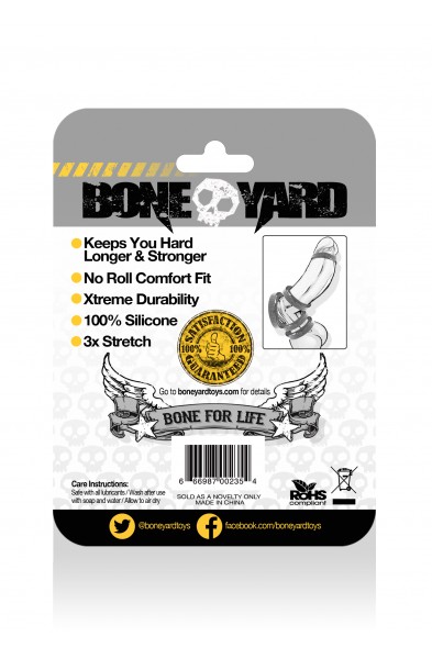 Boneyard Silicone Ring 35mm - Gray