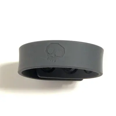 Boneyard Silicone Cock Strap 3-Snap Ring - Gray