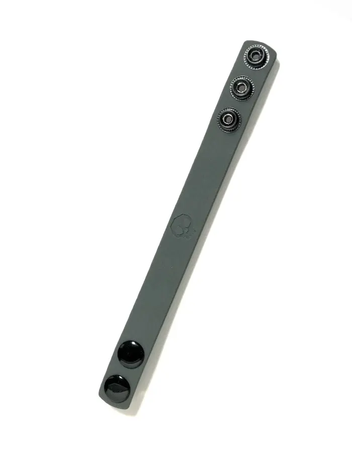 Boneyard Silicone Cock Strap 3-Snap Ring - Gray