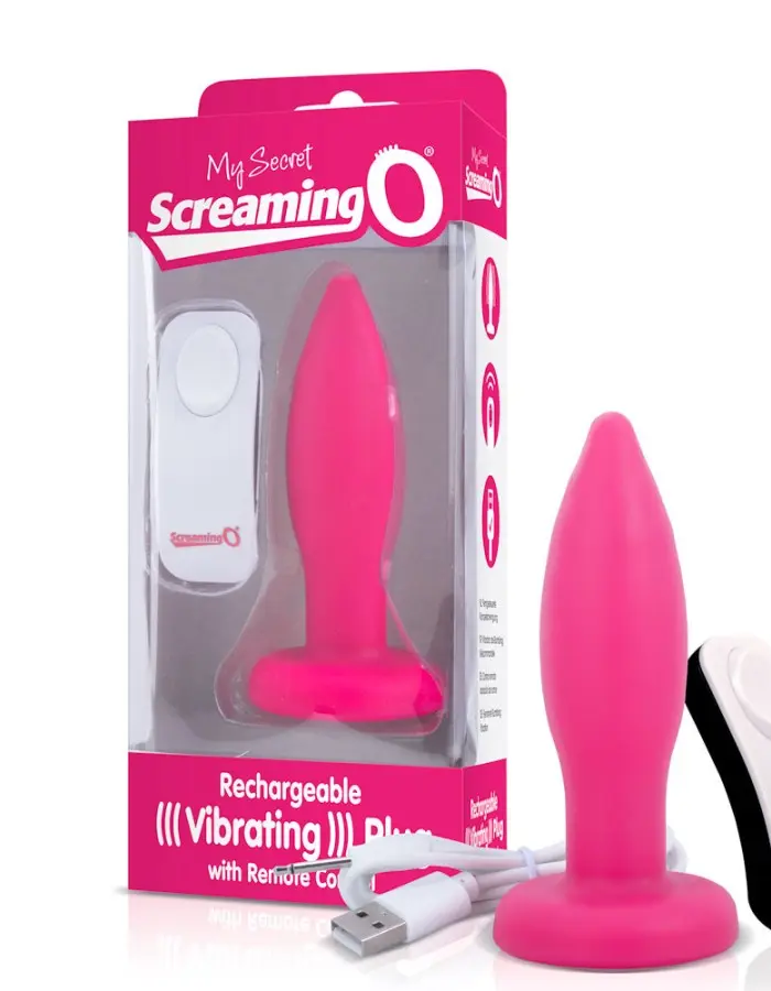 My Secret Remote Vibrating Plug - Pink