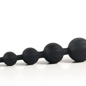 Adam and Eve Silicone Butt Bead - Black