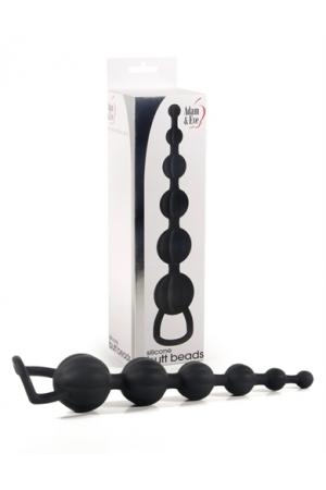 Adam and Eve Silicone Butt Bead - Black