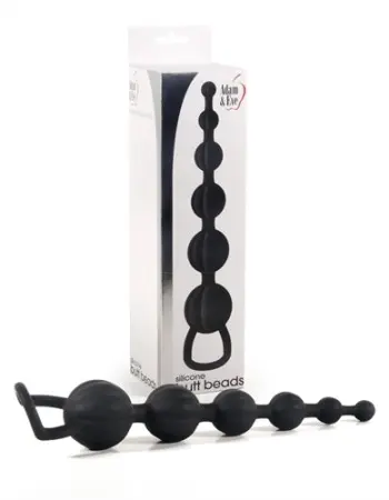 Adam and Eve Silicone Butt Bead - Black