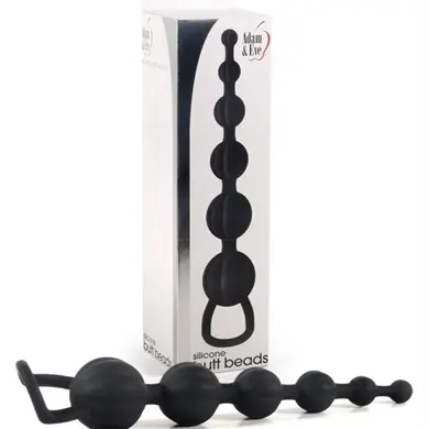 Adam and Eve Silicone Butt Bead - Black