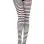 Striped Tights - One Size - Black / White