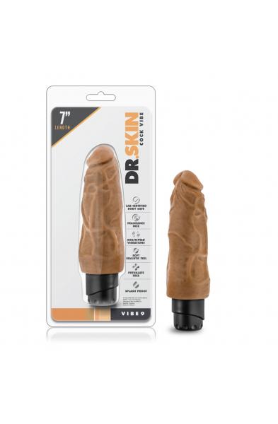 Dr. Skin - Cock Vibe 9 - 7.5 Inch Vibrating Cock - Mocha