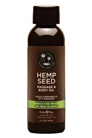 Hemp Seed Massage and Body Oil - Naked in the Woods - 2 Fl. Oz/ 60ml