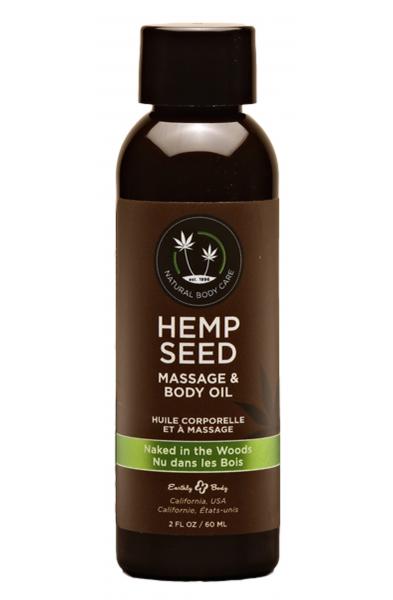 Hemp Seed Massage and Body Oil - Naked in the Woods - 2 Fl. Oz/ 60ml