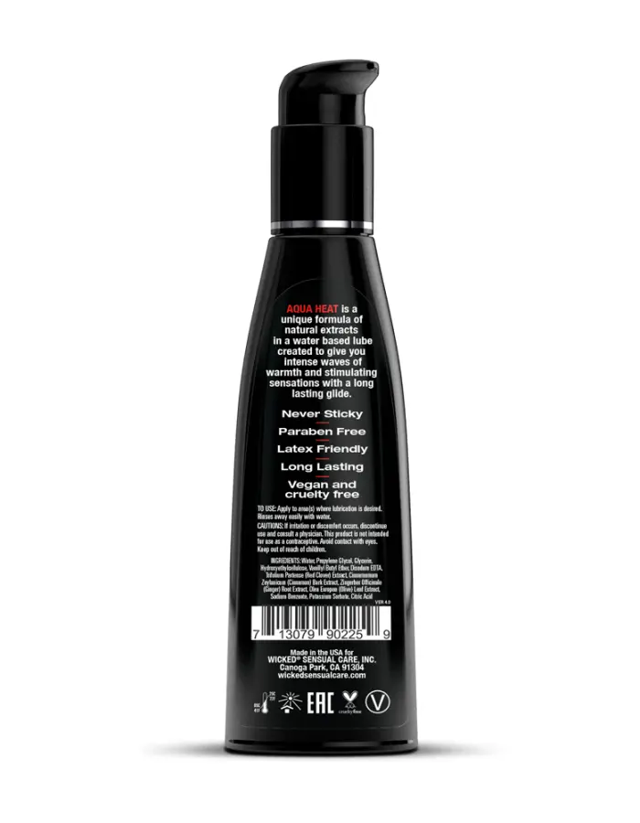 Aqua Heat Water Based Warming Lubricant - 4 Fl. Oz.