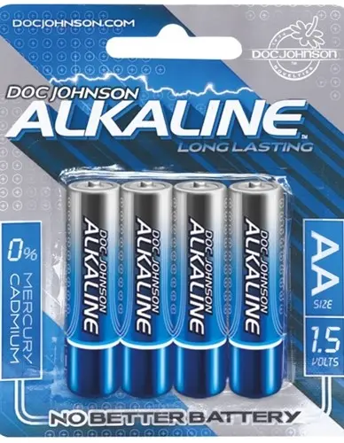 Doc Johnson Alkaline Batteries - AA - 4 Pack