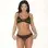 Weed Applique Mesh Panty - Black / Green -  Extra Large