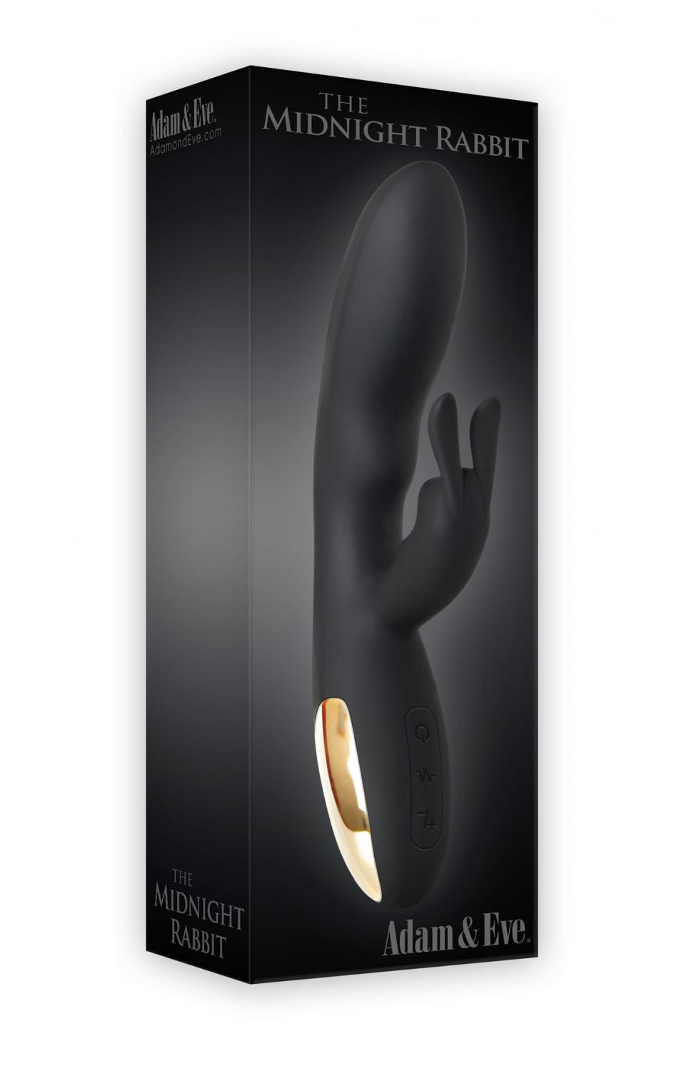 Adam & Eve Rechargeable Midnight Rabbit - AE-BL-1660-2