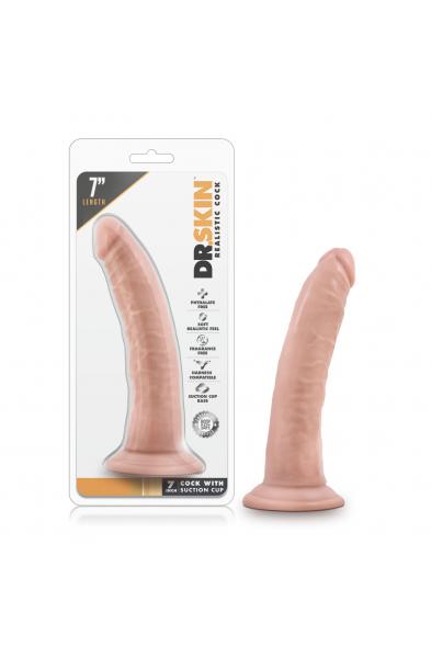 Dr. Skin 7 Inch Cock W / Suction Cup - Vanilla