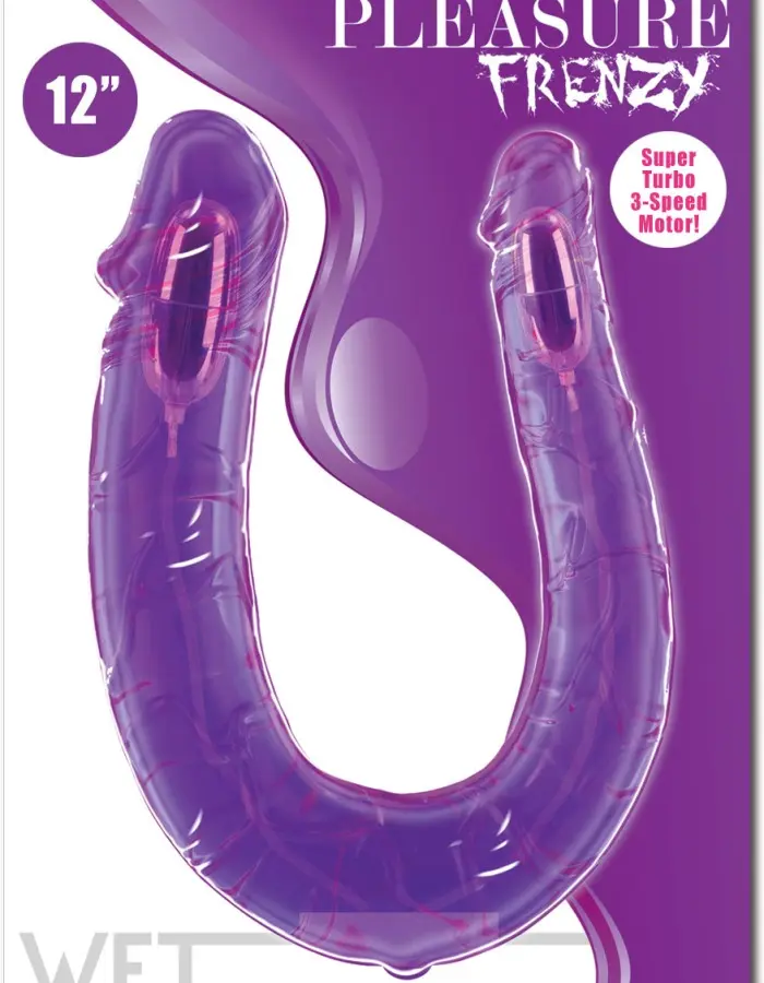 Wet Dreams Dual Pleasure Frenzy - Plum Crazy