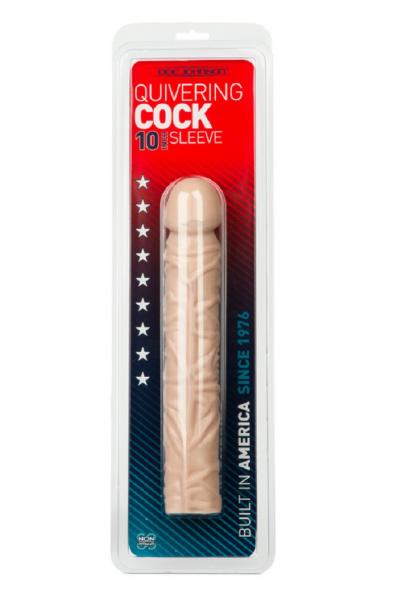 Quivering Cock - 10 Inch Sleeve - White