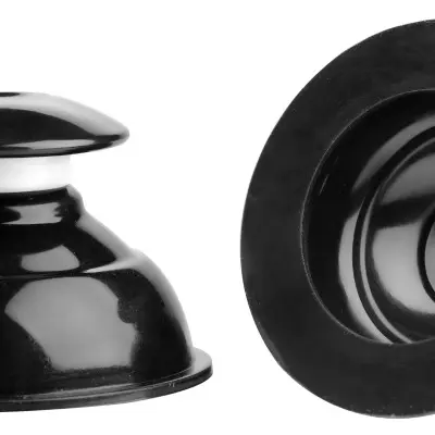 Master Series - Plungers Extreme Suction Nipple  Suckers - Black