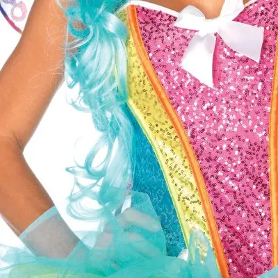 Rainbow Sequin Corset - Medium