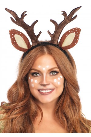 Fawn Ear Antler Animal Costume Headband