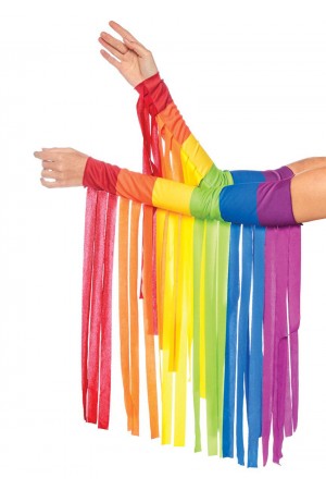 Rainbow Fringe Arm Piece