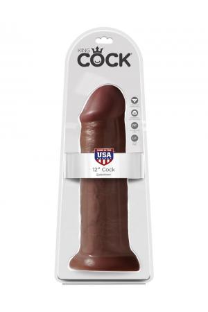 King Cock 12" Cock - Brown