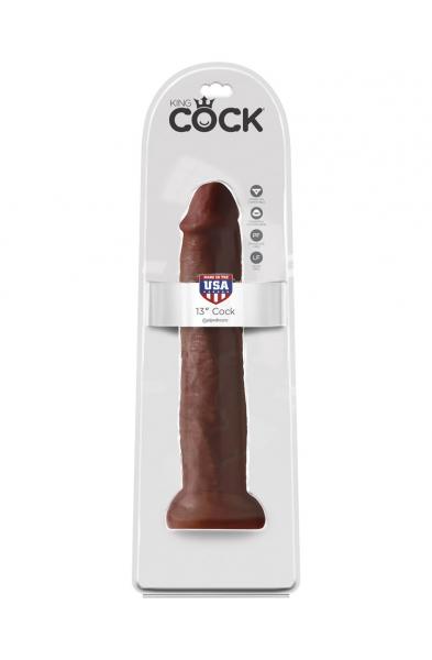 King Cock 13" Cock - Brown