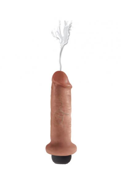 King Cock 6 Inch Squirting Cock - Tan