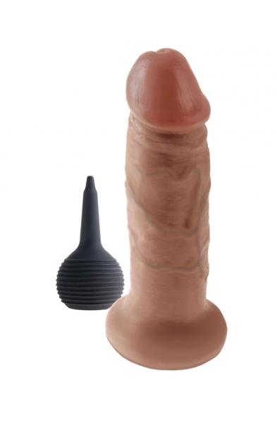 King Cock 7" Squirting Cock - Tan