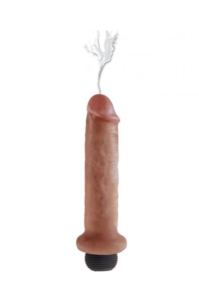 King Cock 7" Squirting Cock - Tan