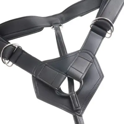 King Cock Strap-on Harness With 8 Inch Cock - Tan