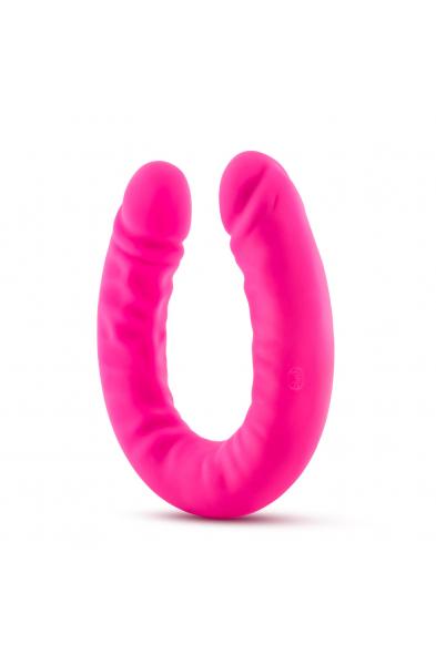 Ruse - 18 Inch Silicone Slim Double Dong - Hot  Pink