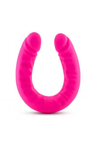 Ruse - 18 Inch Silicone Slim Double Dong - Hot  Pink