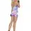 Neon Tie Dye Mini Dress With Pothole Detail - One Size