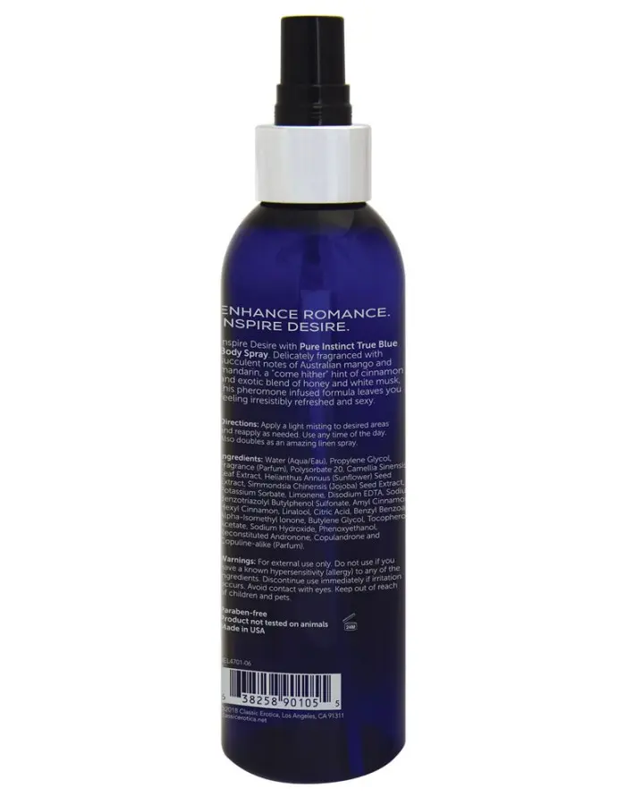 Pure Instinct Pheromone Body Spray True Blue 177 ml - 6 Fl Oz