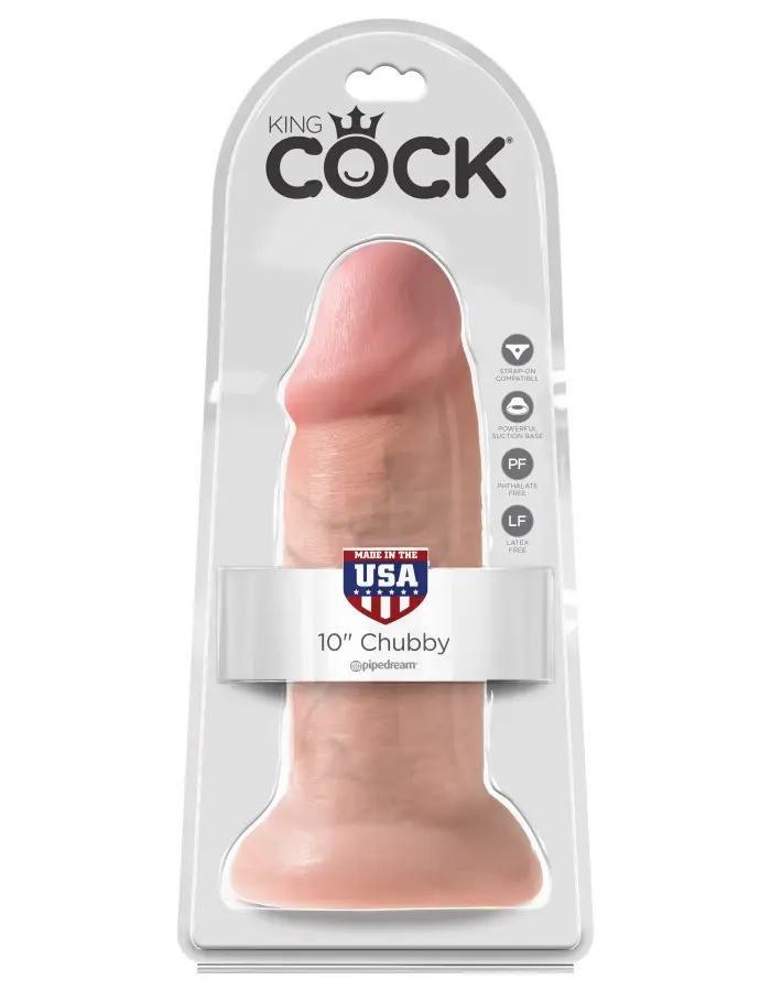 King Cock 10 Inch Chubby - Light
