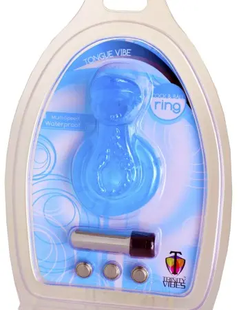 Tongue Vibe Cock and Ball Ring
