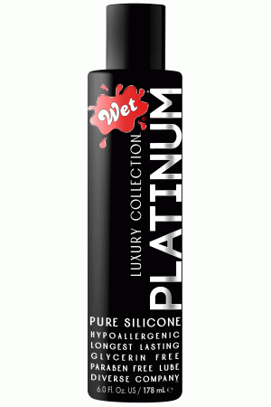 Wet Platinum Luxury Silicone Lubricant - 6 Fl. Oz.