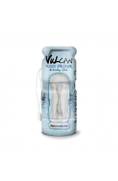 Cyberskin Vulcan Pussy Stroker W/cooling Glide -  Frost