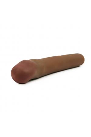 Cyberskin Original 1.5 Inch Xtra Thick Penis  Extension - Dark