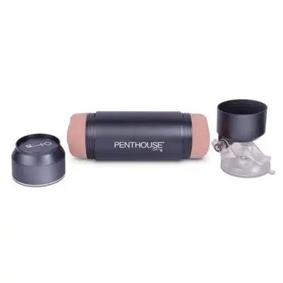Penthouse Pet Cyberskin Hands-Free Adjustable  Dual Stroker - Riley Nixon